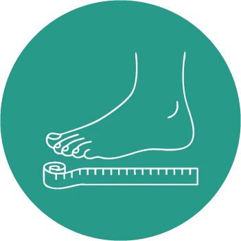 Stap 1 aanmeetproces Orthopedische schoenen